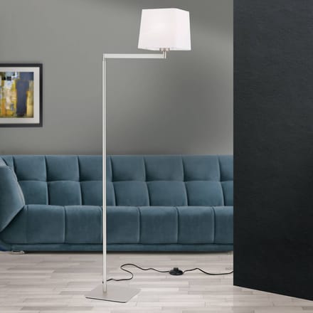 ORION Vloerlamp Carlton, mat nikkel