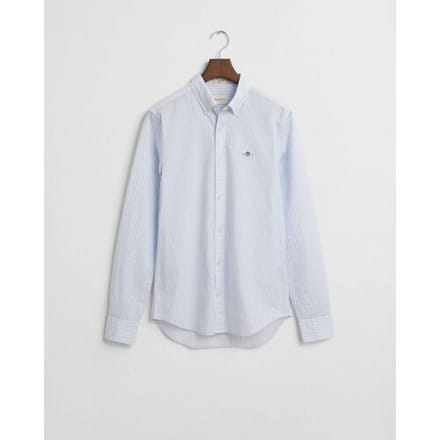 Gant Overhemd Slim Classic Stripe Poplin Button-Down Licht Blauw / male