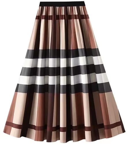 Geruite Rok - Ruiten - One Size - Stretch - Lange Rok - Strepen - 78 CM Lengte