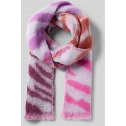 Sjaal met logo-applicatie, model 'Jacquard'