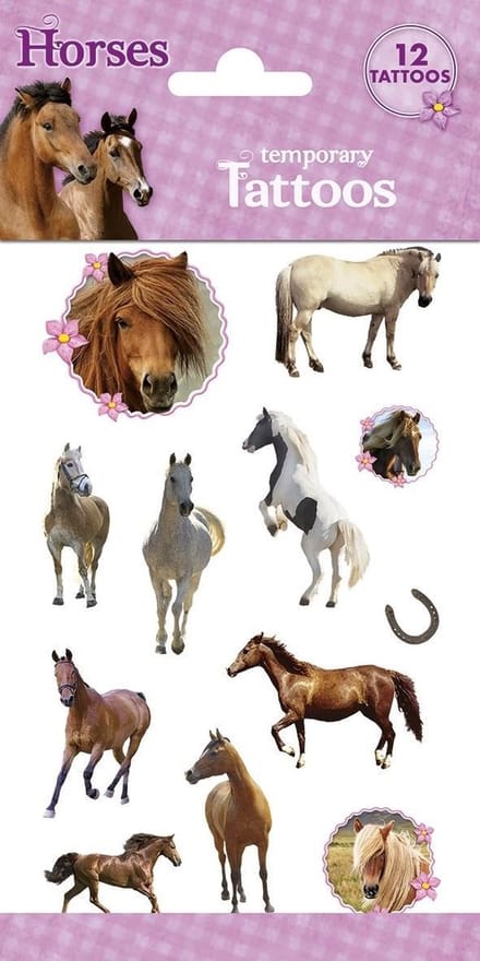 Plaktattoos Paarden voor Kinderen - Meisjes Tattoos