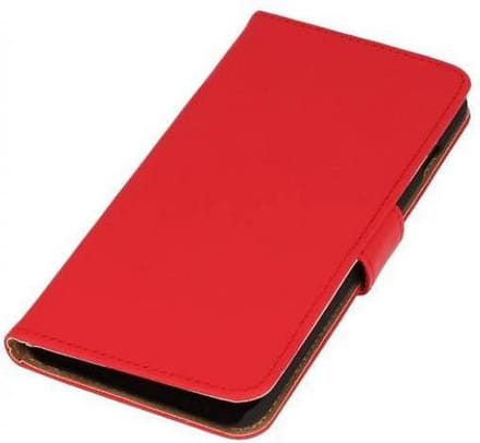 Bookstyle Wallet Case Hoesjes Geschikt voor Samsung Galaxy Alpha G850 Rood