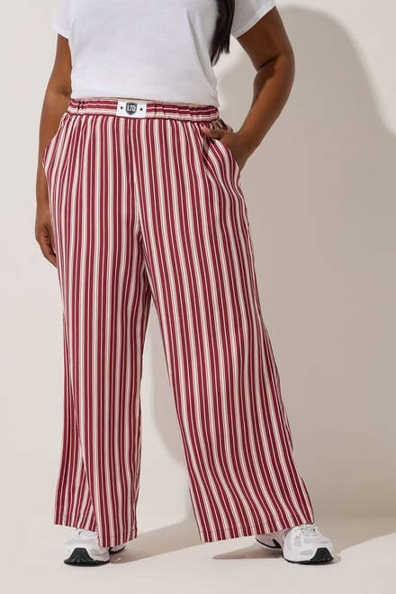 Limited Collection Donkerroze Gestreepte Boxerbroek Size 42