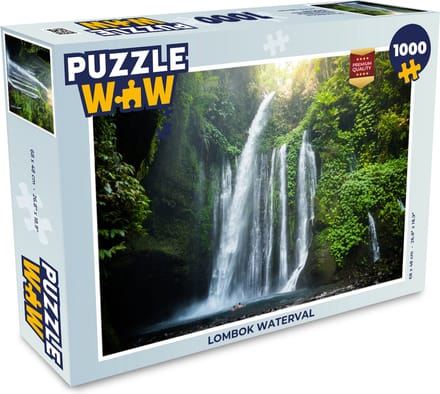 Puzzel Lombok waterval - Legpuzzel - Puzzel 1000 stukjes volwassenen