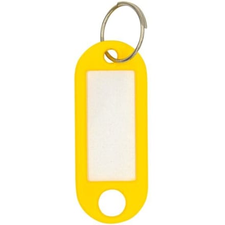 WEDO Sleutelhanger met ring, diameter: 18 mm, geel