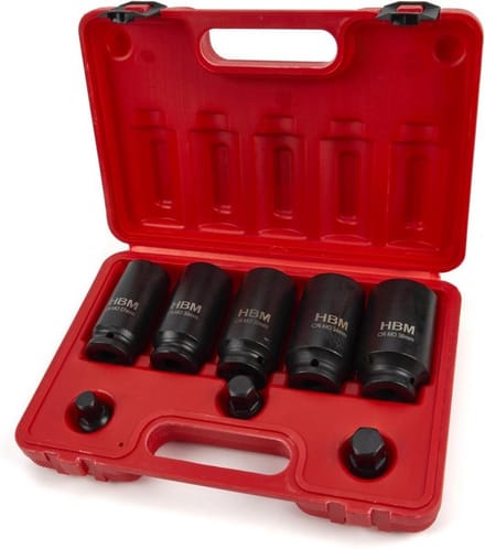 8 Delige Aandrijfas Doppenset, Montageset Met 1/2" Opname