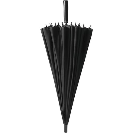 Paraplu met lange steel voor regen Groot formaat Dik Winddicht 24 baleinen Rechte stok black
