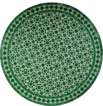 Mozaïek tafel uit Marokko - Rond -M60-10