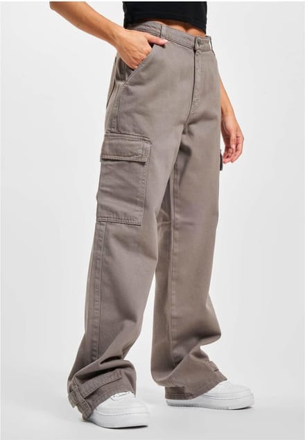 DEF - Loose cut Cargobroek - S - Grijs