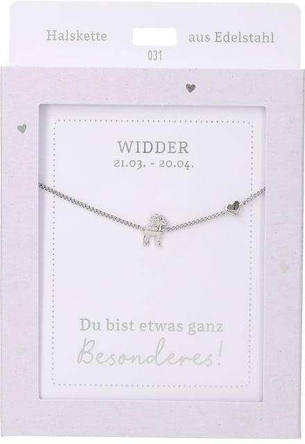 Depesche ketting Widder zilver sterrenbeeld cadeau modern.