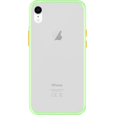 iPhone XR Back Cover - Lichtgroen/Transparant