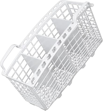 Vaatwasmand - Reservemand - Vaatwasmachine Onderdeel - Dubbele Lepelhouder - 23cm breed - Wit