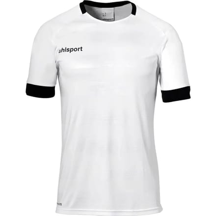 Uhlsport Division 2.0 Shirt Korte Mouw Kinderen - Wit / Zwart | Maat: 152