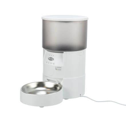 Trixie TX-S Smart voederautomaat, wit, tot 3 liter droogvoer wit kat hond