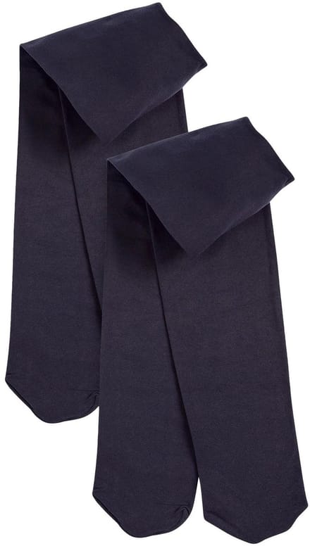 Next - Meisjes - 2 Schoolpanty's van 40 denier - Blauw