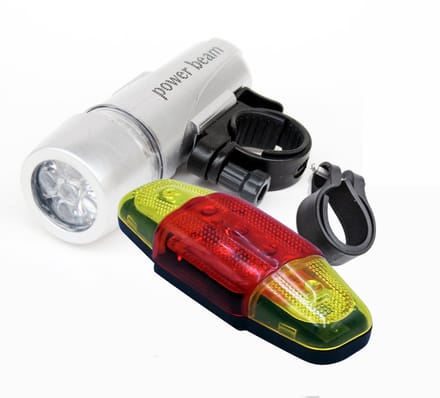 Fietsverlichting Hbs202 Voor En Achter Op Batterij