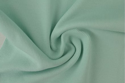 Rib boordstof - Licht mint - 1 meter - Per meter - 60cm breed
