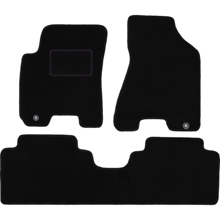 Zwarte veloursmatten voor: Kia Sportage II SUV (2004-2010)