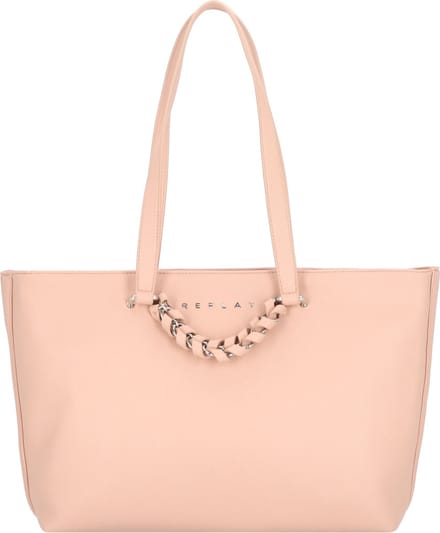 REPLAY Schoudertas Shopper Skin Beige