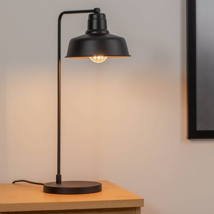 Opviq Tafellamp Berceste 181BLACK-ML, zwart metaal hoogte 55 cm
