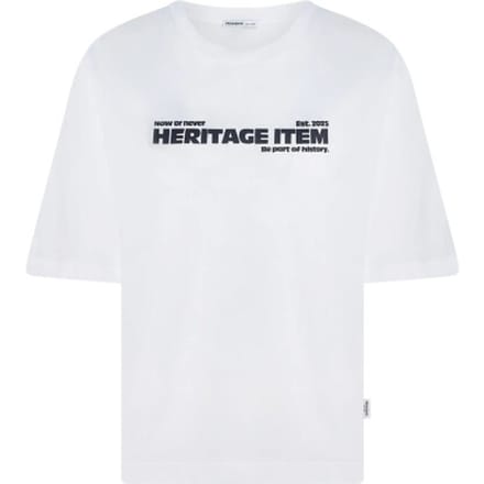 Penn & Ink W26f1936 1-655 penn en ink t-shirt print white tabac