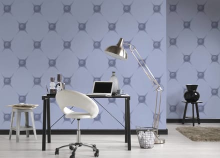 AS creation Behang .Lars Contzen Martrix chesterfield blauw 943982