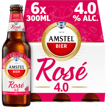 Amstel Bier Rosé Fruitige Cider - 6 x 300 ml