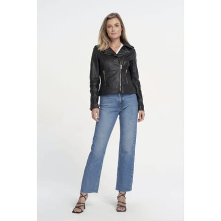 Ibana Bear Blaze Black/gold Größe: 32 | Lederjacken Outlet | Damen | Schwarz