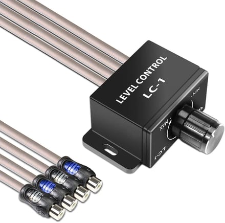 Audio Level Controller - Volume Regelaar - Auto Audio - Universele Versterker - Compact Formaat - Zwart