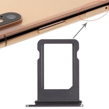 iPhone XS Simkaarthouder| Sim Tray| Zwart / Black | Reparatie Onderdeel