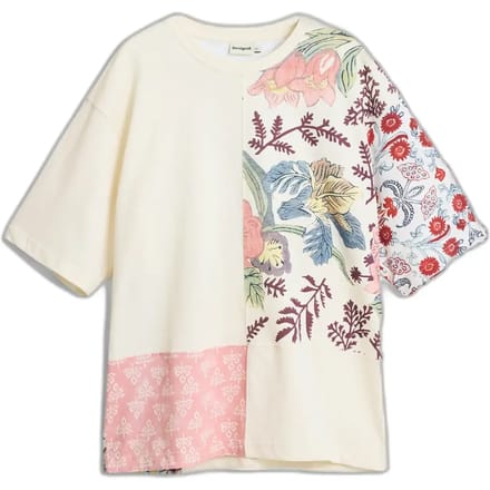 Bloes met bloemenmotief en uitsnijding Desigual