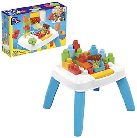 MEGA Bloks Tafel bouw en leer - 25 blokken - Bouwstenen