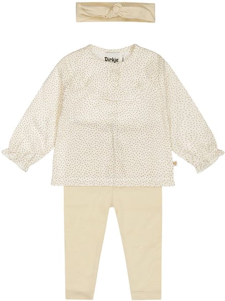 Dirkje 3-Delig Set – Maat 68 – Warm Off-White