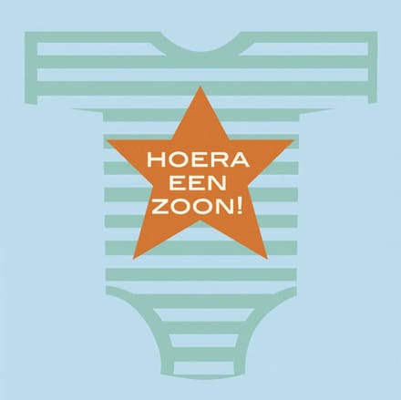 Servetten Hoera een Zoon