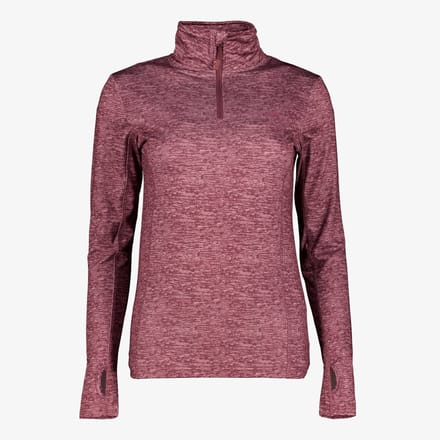 Mountain Peak dames thermoshirt met rits roze - Maat S