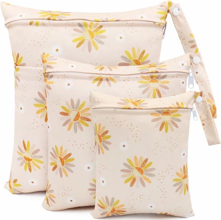 Luiertas Organizer met Neuszakken - 3 Stuks Herbruikbare Natte Zak voor Baby's