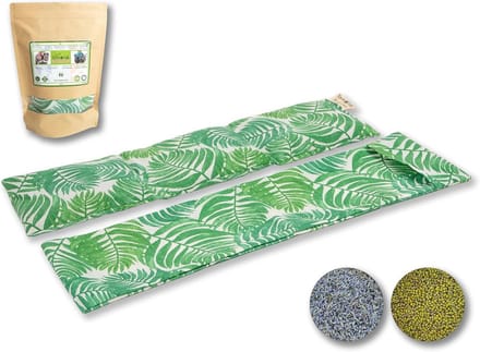 Warmtekussen met sojazaden voor warmte en kou, 45x14, wasbare hoes