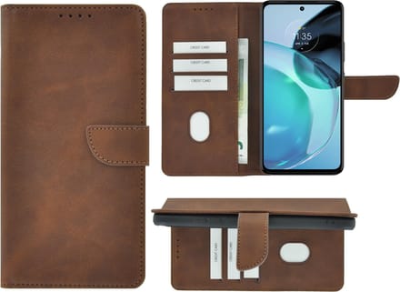MoDo hoesje Geschikt voor Nokia G22 - Kunstleer Book Case - Bruin