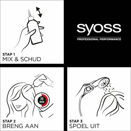 Syoss - Haarverf - 3_8 - Donker Goudbruin - 115ml x 3