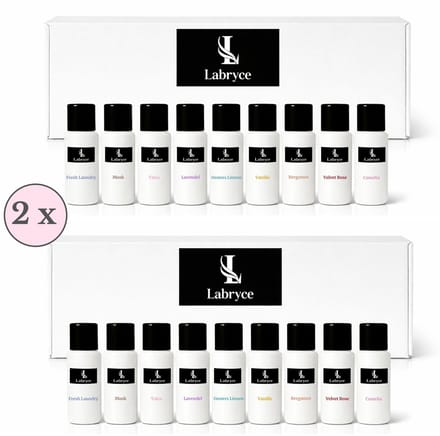 Wasparfum Proefpakket Labryce - 2 x 9 Verschillende Geuren - Cadeauset - 18 x 20 ml
