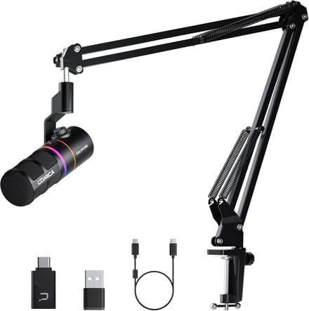Draadloze USB Microfoon voor Gaming met Boomarm