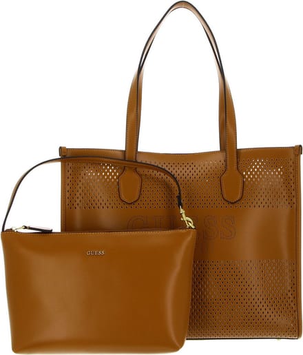GUESS Schoudertas Katey Perf Tote Cognac Bruine