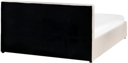 BOUSSE - Bed met opbergruimte - Off-white - 140 x 200 cm - Bouclé