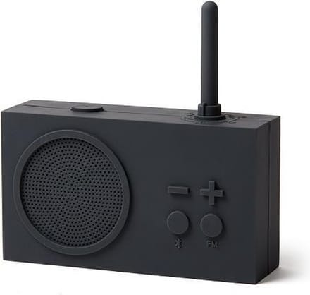 Lexon Badkamer Radio Tykho3 Bluetooth Donkergrijs