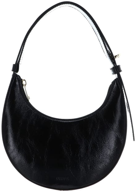 FURLA Leren schoudertas avondtas Delizia Mini Shoulder Bag Nero zwart