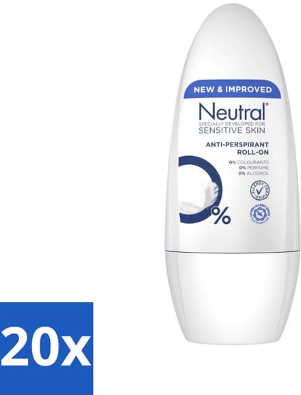 Neutral - Deodorant - Roller - Sensitive Skin - 50ml x 20