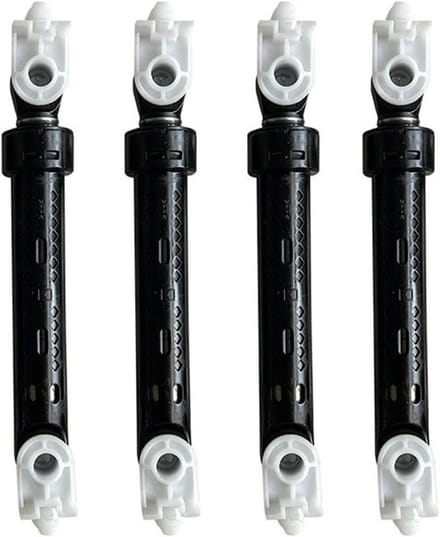 Wasmachine Dempers - Schokdempers Set - Stiller Gebruik - Verbeterde Stabiliteit - 4 Stuks - Zwart