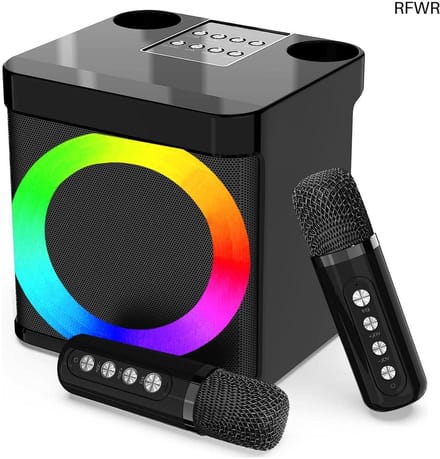 RFWR® Professionele Karaoke Machine met Draadloze Microfoons en Bluetooth