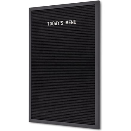 Letterbord IEZZY 40x60cm zwart hout