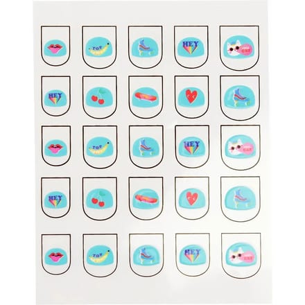 Nagelstickers Rex London Top Banane (x25)